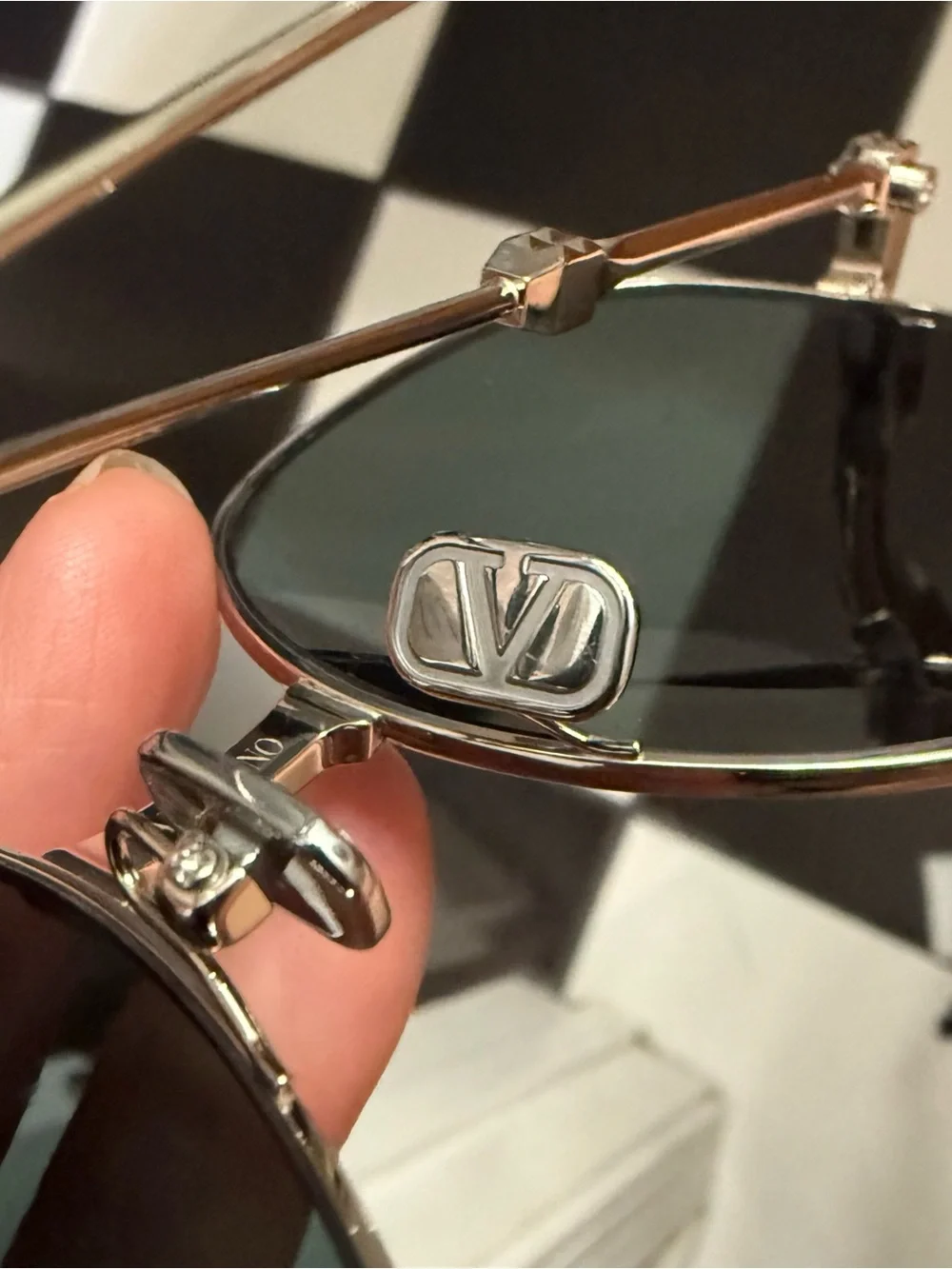 Valentino Silver Frame round Lens Women's Sunglasses 100% authentic please read